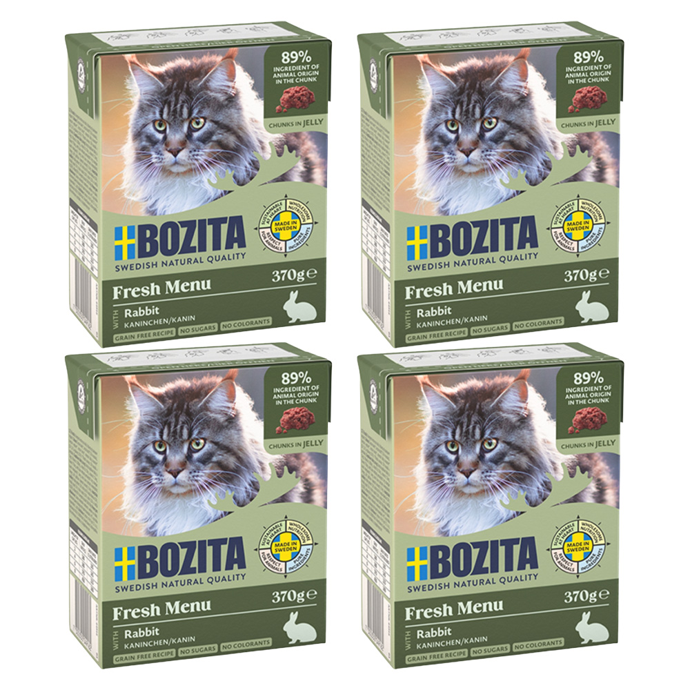 BOZITA Karma Mokra dla Kota Królik w Galarecie ZESTAW 9x370g